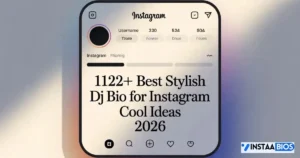 DJ Bio For Instagram