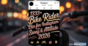 Bike Rider Bio for Instagram