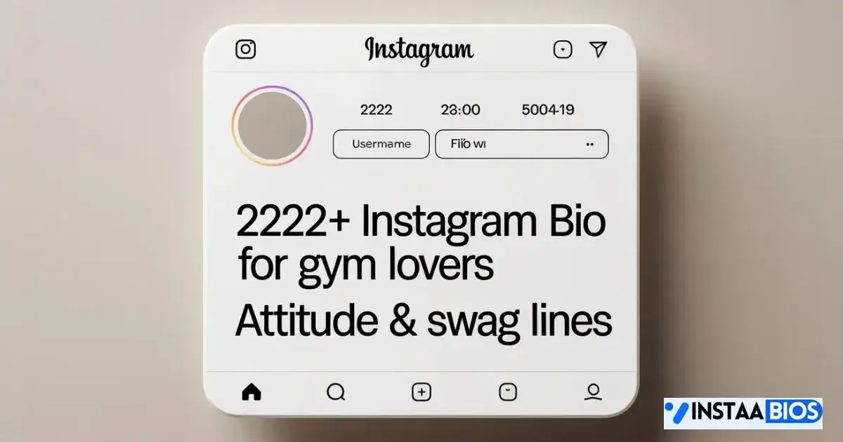 Instagram Bio Gym Lovers