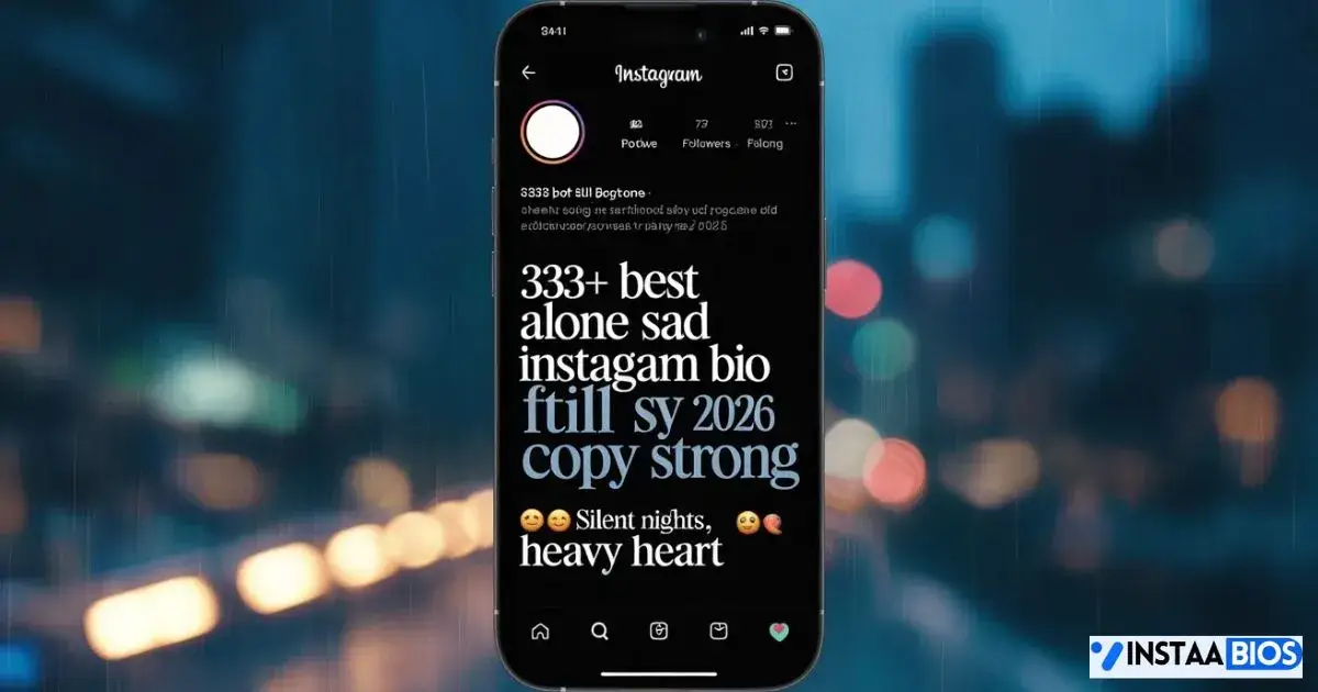 Sad Instagram Bio For Boys