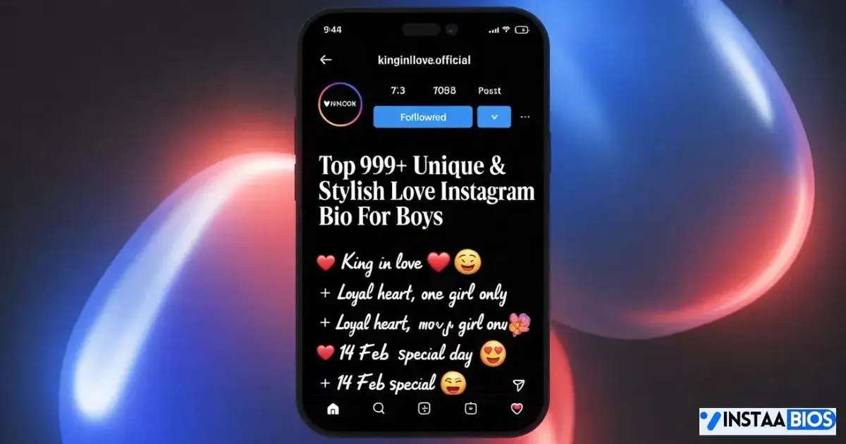 Love Instagram Bio for Boys