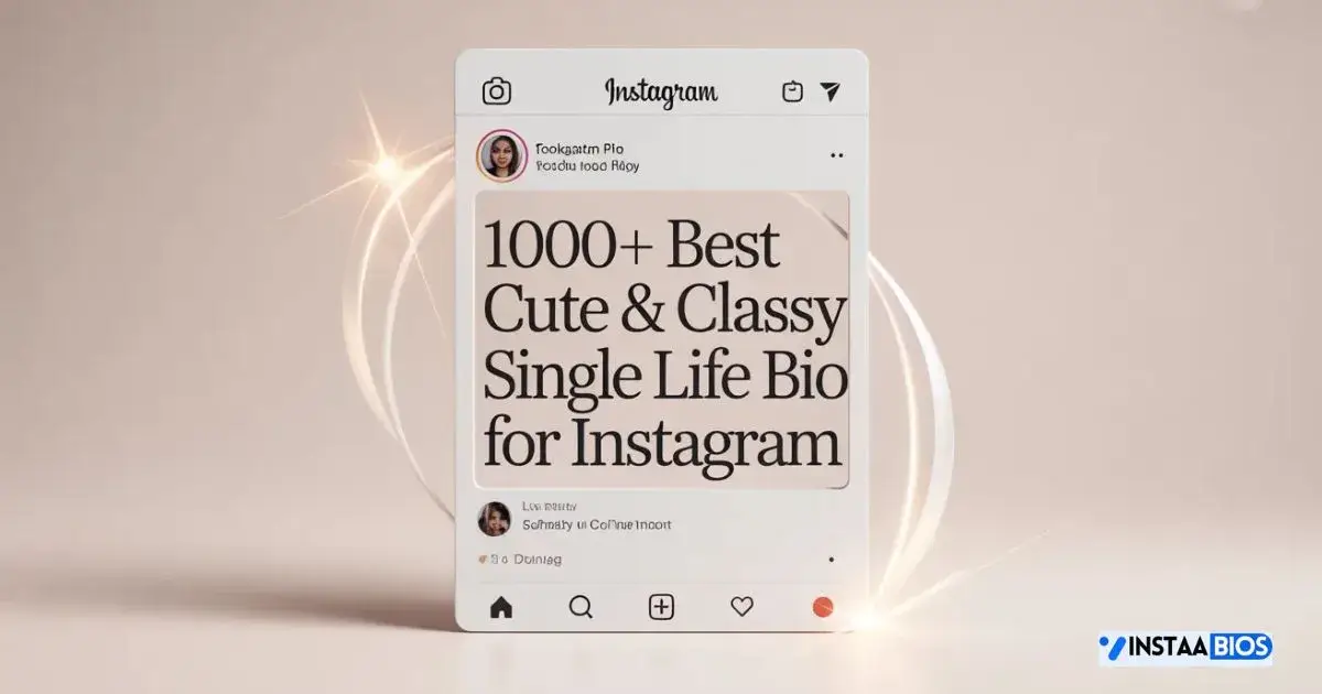 Single Life Bio For Instagram