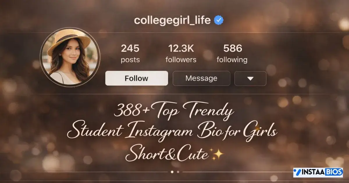 student instagram bio for girls