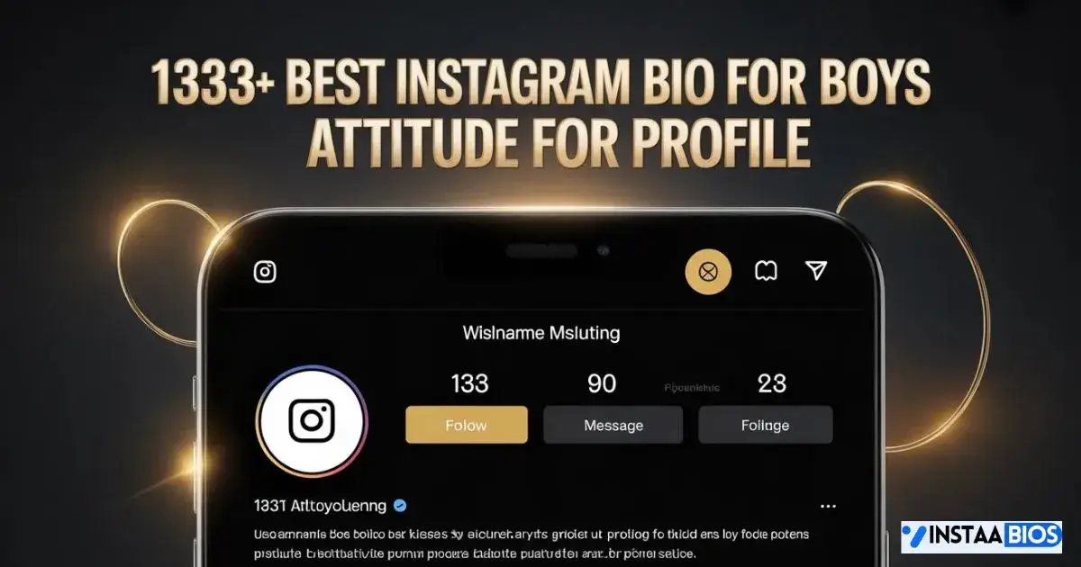 Instagram Bio For Boys Attitude