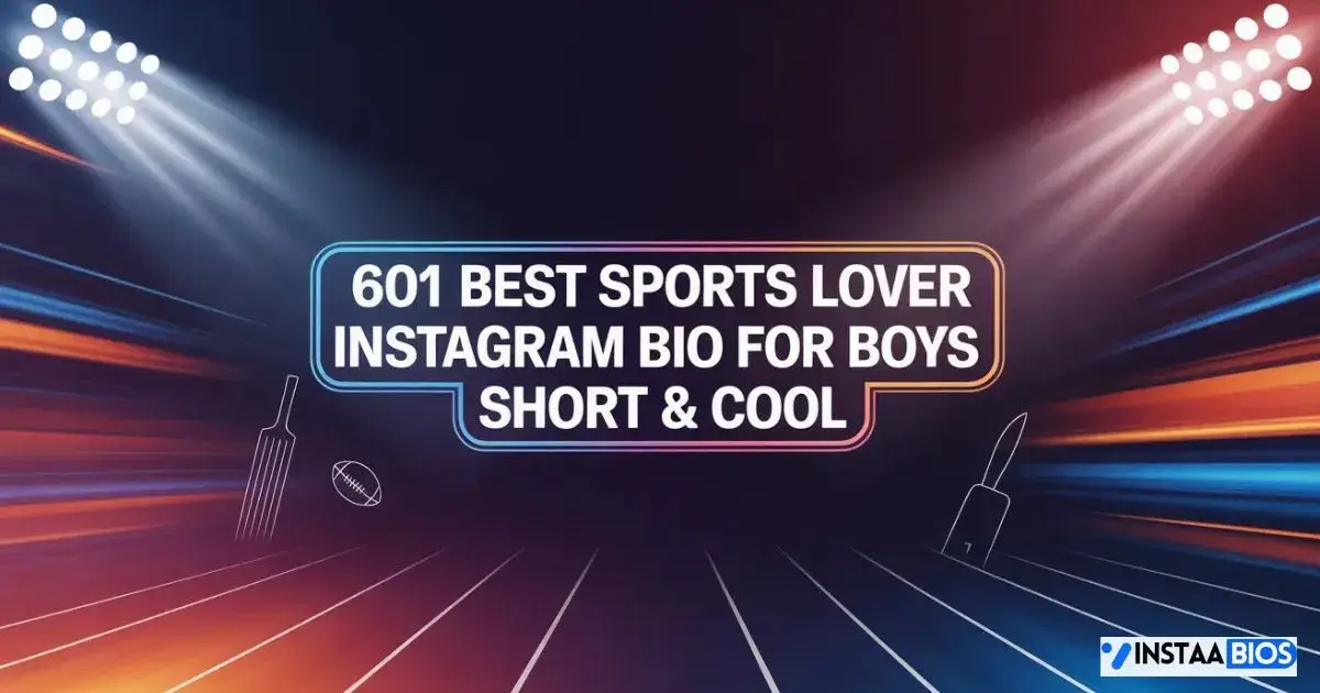 Sports Lover Instagram Bio For Boys