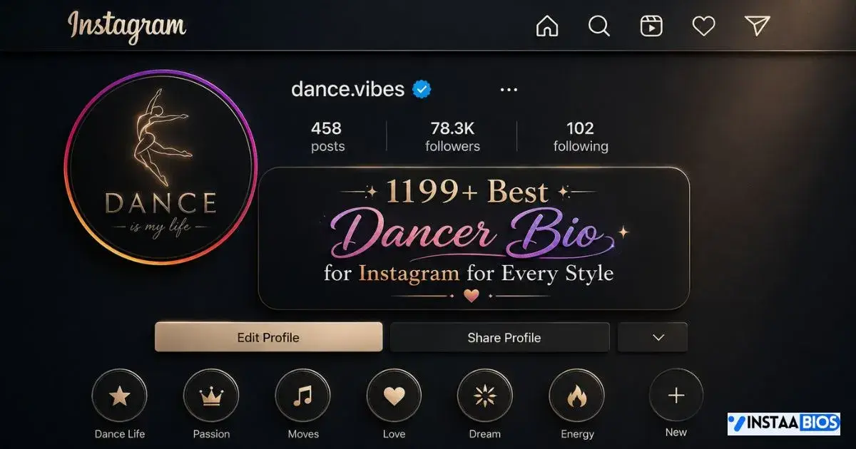 Dancer bio for instagram